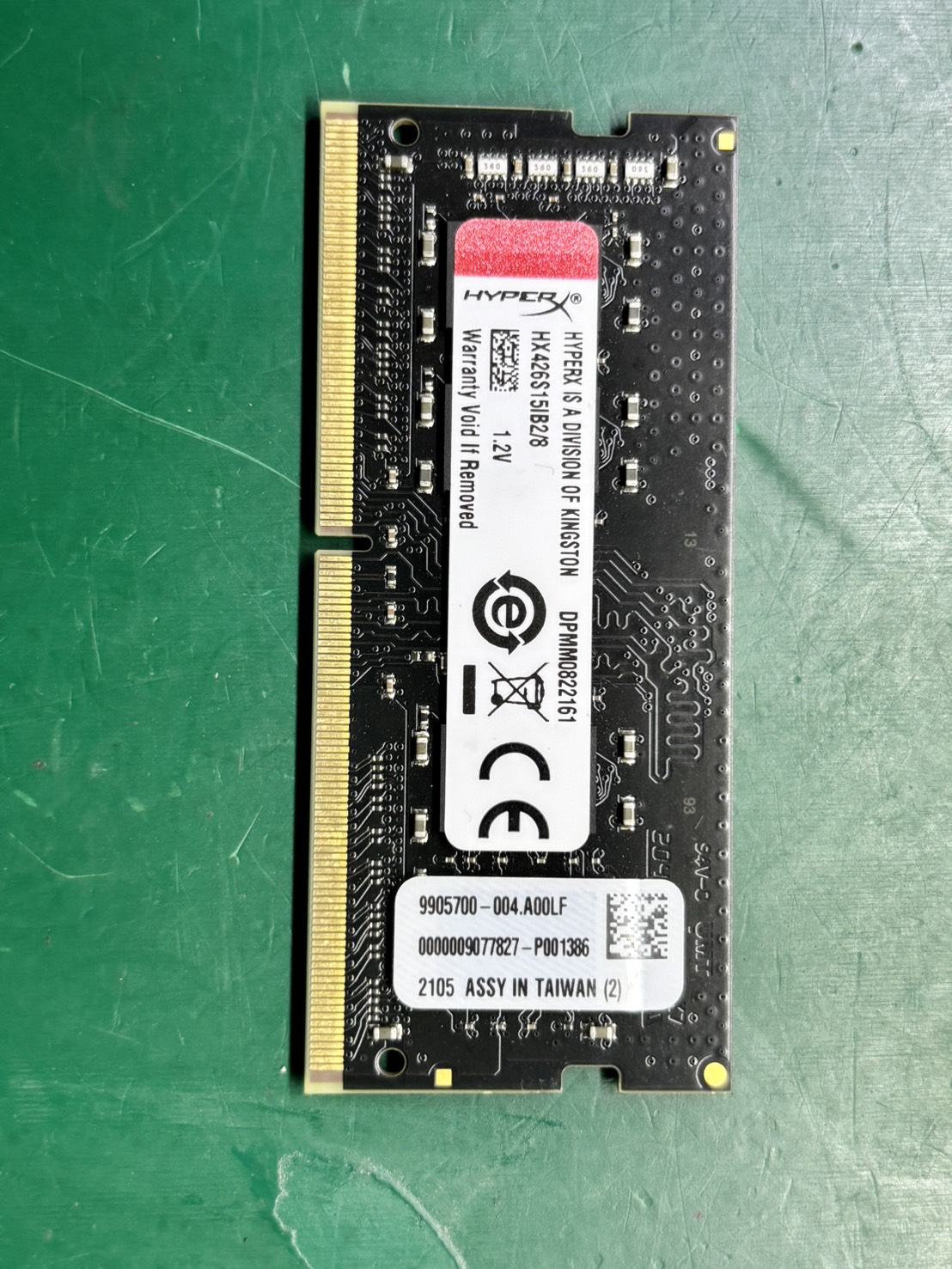 RAM NB DDR4(2666) 8GB KINGSTON (Hyper-X/HX426S15IB2/8) มือสอง